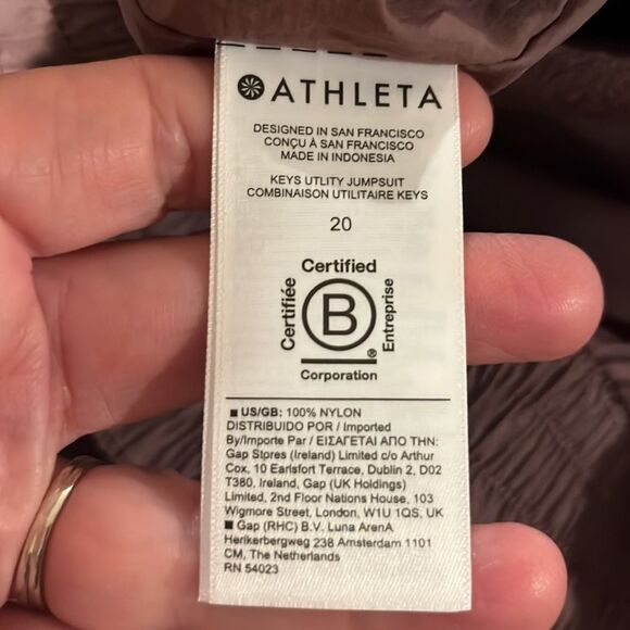 Athleta + Alicia Keys Utility Jumpsuit size 20. - Picture 9 of 9